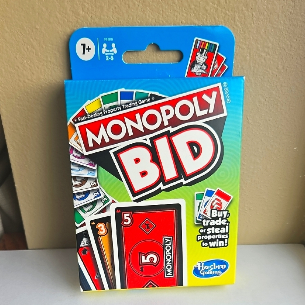 Monopoly Bid Card Game